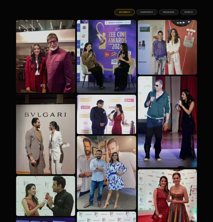 Event gallery photo grid
