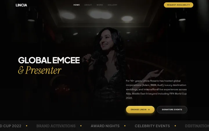 Lincia Rosario website