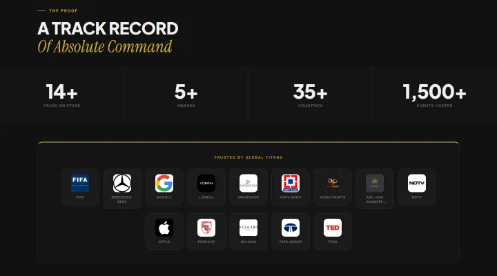 Track record numbers and client logos