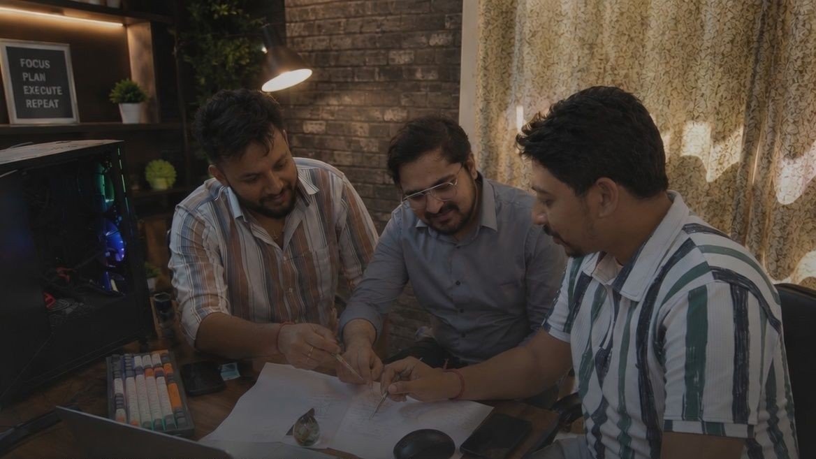 The Moops Design team at work in the Indore studio