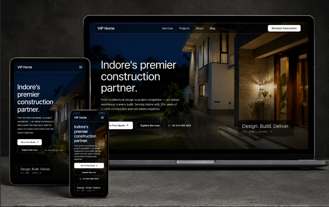 VIP Home — project screenshot